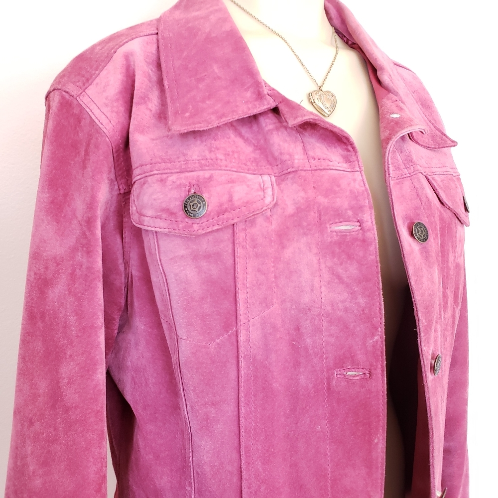 Pink Suede Jacket - Picture 2 of 12